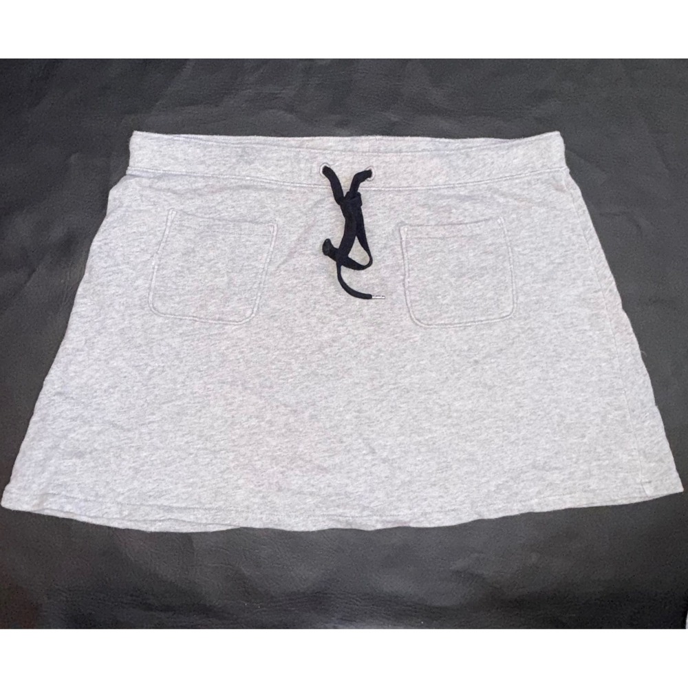 J. Crew Mercantile Heather Gray Jersey Knit Mini Skirt Athleisure XL